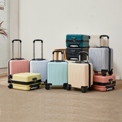 14寸小型行李箱20x30x40春秋航空登機箱拉桿密碼旅行箱手提小皮箱 14寸小型行李箱20x30x40春秋航空登機箱拉桿密碼旅行箱手提小皮箱