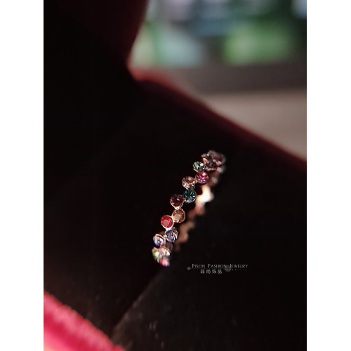 秀氣彩虹糖戒指女韓國飾品清新簡約百搭指環戒子甜美風七彩鑽戒指 秀氣彩虹糖戒指女韓國飾品清新簡約百搭指環戒子甜美風七彩鑽戒指