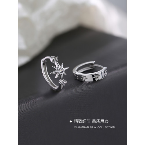 【巷南】925銀六芒星耳環小衆設計女耳釘2026新款爆款耳飾高級感