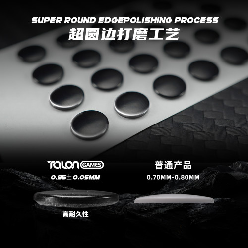 新品TALONGAMES颶鴉墨滑鼠腳貼小圓點耐磨型UPE靜音降噪通用腳墊