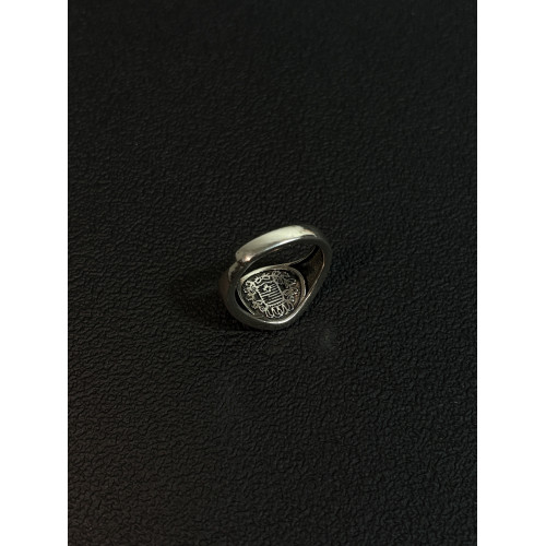 小心袖口「伊麗莎白金幣」原創中古小衆設計感開口指環男女配飾