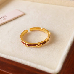 巨好看花朵開口戒指女2026新款爆款小衆設計裝飾食指環輕奢高級感