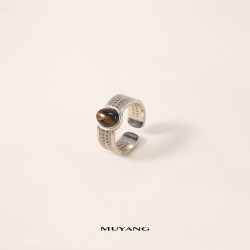 【新品】慕陽MUYANG沉吟戒指高級感小衆食指戒時尚大氣秋冬指環女