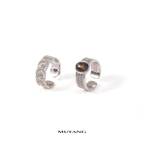 【新品】慕陽MUYANG沉吟戒指高級感小衆食指戒時尚大氣秋冬指環女