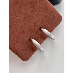 [方圓臉必戴]簡約啞光圓圈無耳洞耳夾氣質冷淡風素圈時尚高級耳飾