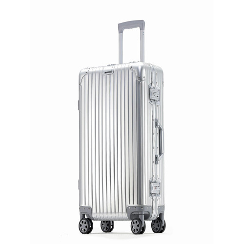 全鋁鎂合金行李箱抗摔拉桿箱20萬向輪男女登機箱24寸密碼箱旅行箱