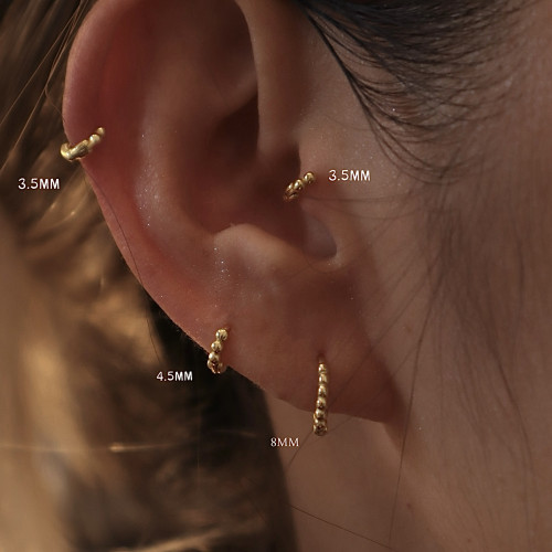 升級s925厚鍍金耳屏環!3.5MM單隻迷你耳皮釘豆豆小耳圈邊緣耳骨釘 升級s925厚鍍金耳屏環!3.5MM單隻迷你耳皮釘豆豆小耳圈邊緣耳骨釘