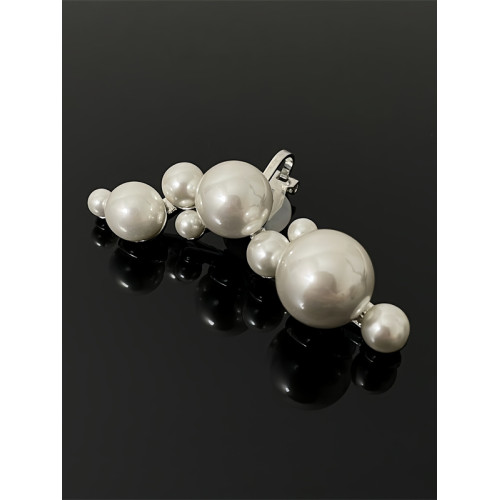 法式高級感大小珍珠耳骨夾女2026年新款小衆時尚輕奢設計感耳飾潮