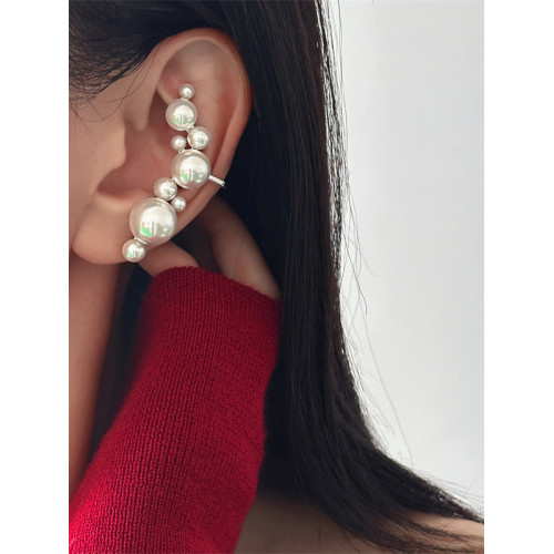 法式高級感大小珍珠耳骨夾女2026年新款小衆時尚輕奢設計感耳飾潮