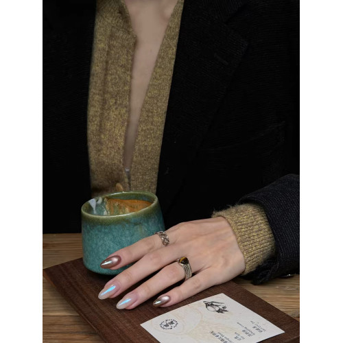 吟縷戒指女2026新款小衆輕奢開口素圈食指戒高級感開口戒