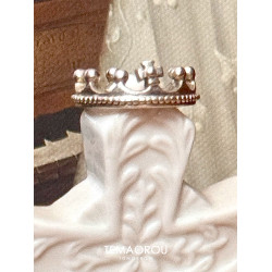 vintage古著【假面舞會】面具人開口銀色戒指小衆設計曡戴食指戒