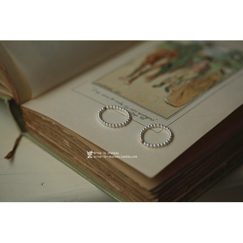 特 迷你小珍珠 美國進口14k包金極細施家珍珠戒指女曡帶 特 迷你小珍珠 美國進口14k包金極細施家珍珠戒指女曡帶