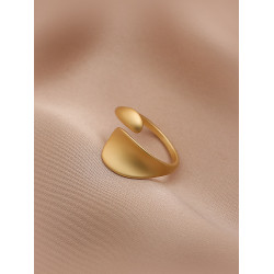 花跡冷淡風開口可調節戒指女時尚個性不規則食指戒潮交錯指環