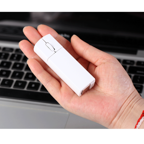 小巧可攜式無線滑鼠可充電2.4G超薄小滑鼠筆電桌上型通用帶雷射指示