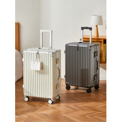 拉桿箱行李箱鋁框大容量旅行箱靜音萬向輪女男密碼皮箱子結實耐用