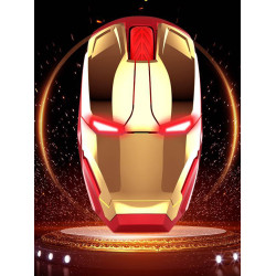 鋼鐵俠靜音無線滑鼠筆電桌上型電腦辦公家用滑鼠可攜式個性創意新款