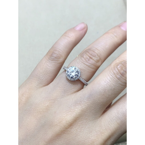 結婚戒指仿真一對婚禮現場用鴿子蛋婚戒對戒活口可調節求婚假鑽戒