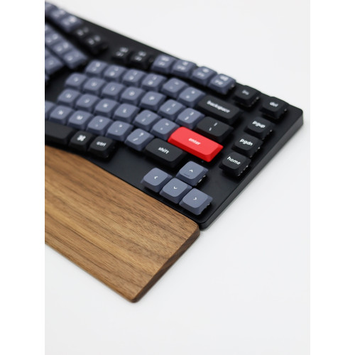 適用keychron鍵盤手托Q10 Q13 Q14Pro Q8掌托V10 Max護腕墊胡桃木