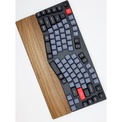 適用keychron鍵盤手托Q10 Q13 Q14Pro Q8掌托V10 Max護腕墊胡桃木