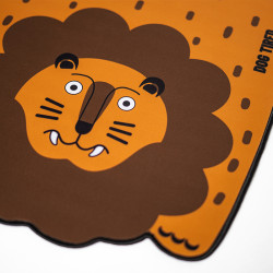 原創設計可愛小獅子創意布面辦公電腦墊滑鼠墊桌墊