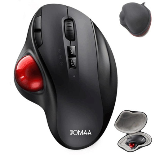 三模藍牙無線充電靜音軌跡球滑鼠辦公繪圖電腦筆電平板工學滑鼠