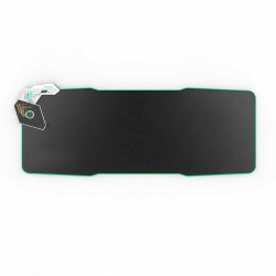 外星人無線充電滑鼠墊RGB發光鍵盤電腦墊超大防滑墊跑馬燈桌墊