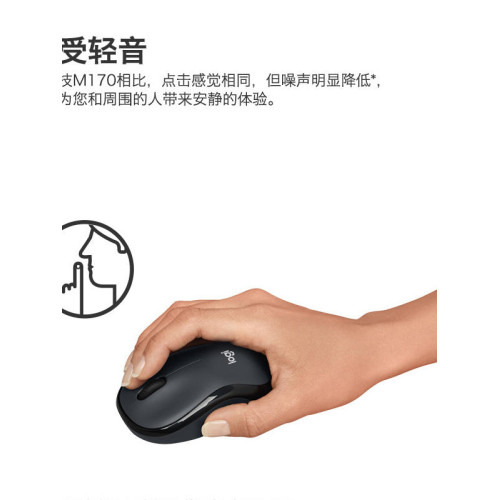 羅技M240無線滑鼠藍牙靜音版筆電桌上型電腦商務辦公小巧可攜式拆包