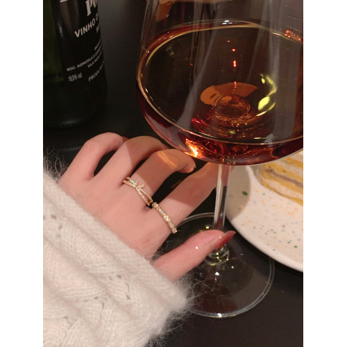 百搭開口戒指合集女小衆設計蝴蝶結珍珠食指戒小衆輕奢高級感獨特