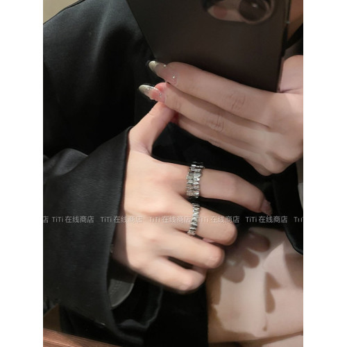 金屬冷淡風設計感戒指女時尚個性開口指環小衆纏繞食指戒指高級感