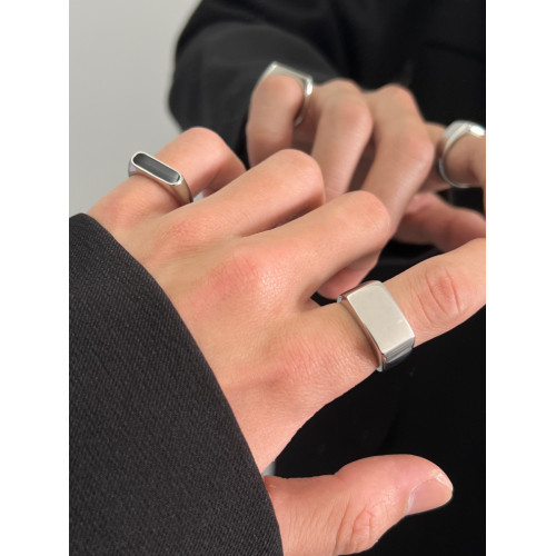 鈦鋼戒指男潮牌不掉色小衆ins風嘻哈街頭高級感食指戒男士指環女