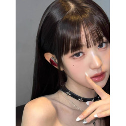 張元英同款十字架choker項圈頸環項鍊高級感頸帶曡戴頸鏈脖子配飾