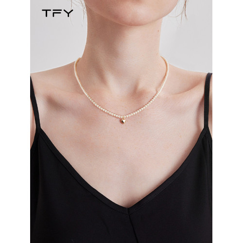 3mm小米珠施家珍珠項鍊女2026新款爆款輕奢小衆愛心頸鏈細鎖骨鍊 3mm小米珠施家珍珠項鍊女2026新款爆款輕奢小衆愛心頸鏈細鎖骨鍊