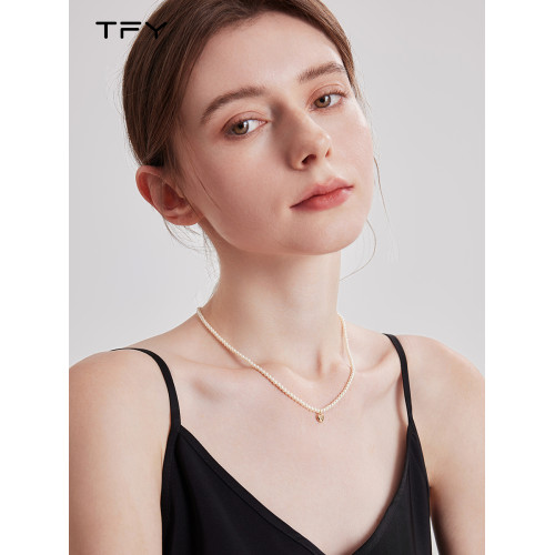 3mm小米珠施家珍珠項鍊女2026新款爆款輕奢小衆愛心頸鏈細鎖骨鍊 3mm小米珠施家珍珠項鍊女2026新款爆款輕奢小衆愛心頸鏈細鎖骨鍊