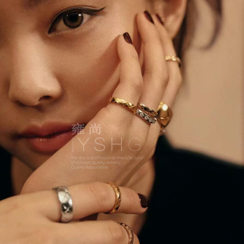 jennie同款戒指 金智妮指環尾戒食指女小衆設計輕奢高級感