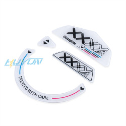 鋼化玻璃腳貼適用於羅技G502LIGHTSPEED無線滑鼠耐磨順滑腳墊弧邊