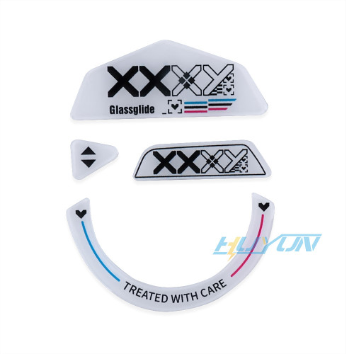 鋼化玻璃腳貼適用於羅技G502LIGHTSPEED無線滑鼠耐磨順滑腳墊弧邊