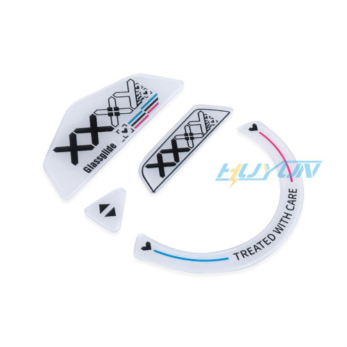 鋼化玻璃腳貼適用於羅技G502LIGHTSPEED無線滑鼠耐磨順滑腳墊弧邊