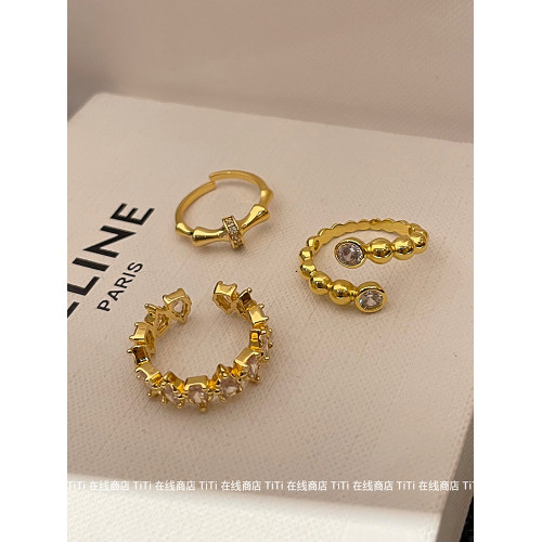 vintage中古拉絲戒指復古滿鑽氣質高級感輕奢珠邊蕾絲竹節排戒女 vintage中古拉絲戒指復古滿鑽氣質高級感輕奢珠邊蕾絲竹節排戒女