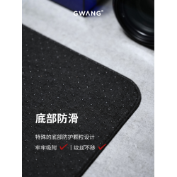 GWANG真皮質感黑棕色超大滑鼠鍵盤辦公寫字電腦桌墊內置鋼板磁吸