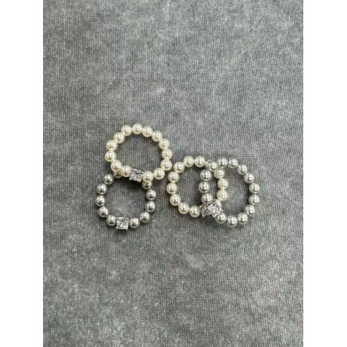 新品施家強光珍珠戒指 高級感方形鋯石鑽戒指指環小衆精緻輕奢風 新品施家強光珍珠戒指 高級感方形鋯石鑽戒指指環小衆精緻輕奢風