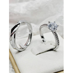 假鑽戒結婚一對婚禮儀式專用男女仿真對戒活口求訂婚紗照戒指道具