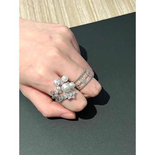 繁星點點開口戒指925銀 復古貴氣老錢風重工星星戒指高級感