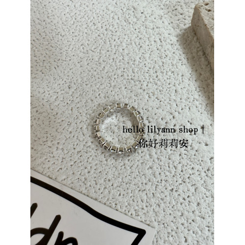 經典百搭滿鑽彈力腳趾戒指hello自製輕奢顯貴氣質ins曡戴高級氛圍