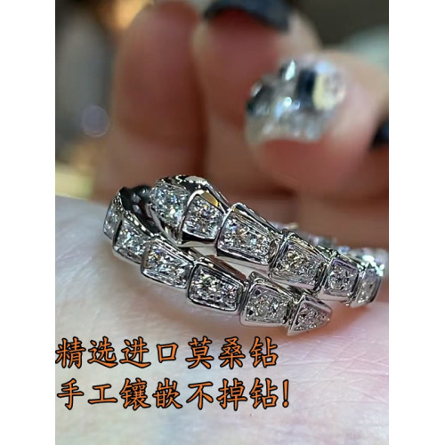 高版本蛇年新款蛇形戒指女輕奢鍍18K玫瑰金小衆設計高級感食指環
