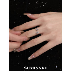 SUMIYAKI 愛鎖芯系列鑰匙輕奢復古戒指組合女