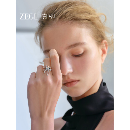 ZEGL設計師火樹銀花系列戒指女小衆日常高級感菸花新款春夏食指環