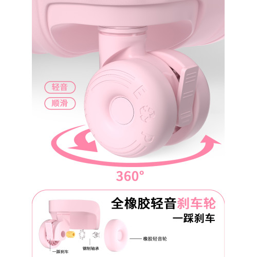 EOAO側開口行李箱女2026新款可擴展多功能拉桿箱20寸旅行箱登機箱