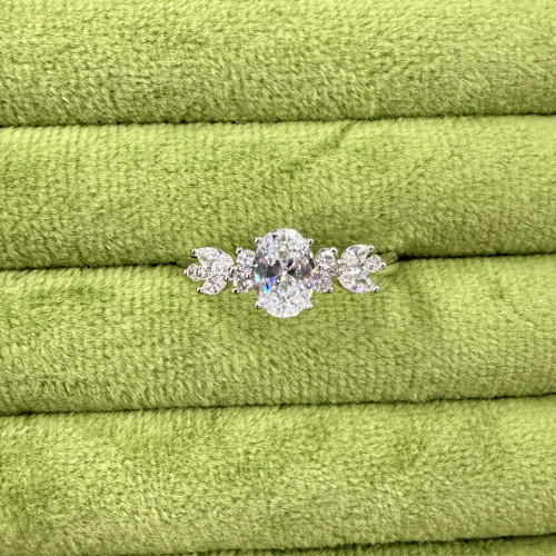 旭平麥穗蛋面戒指鴿子蛋高級感優雅輕奢時尚氣質食指戒易搭指環