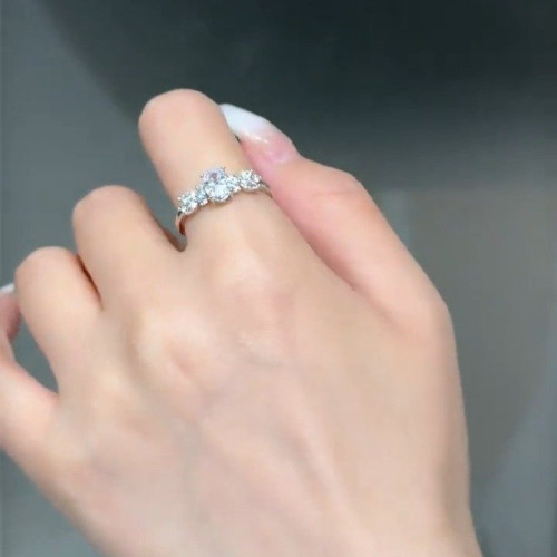 旭平麥穗蛋面戒指鴿子蛋高級感優雅輕奢時尚氣質食指戒易搭指環