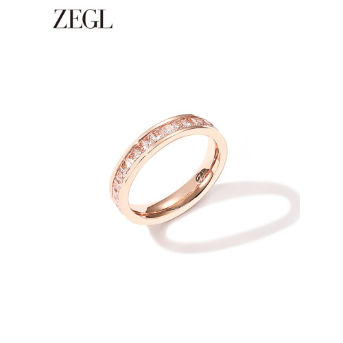ZENGLIU滿天星戒指女小衆設計秋冬輕奢高級感玫瑰金鈦鋼食指素戒 ZENGLIU滿天星戒指女小衆設計秋冬輕奢高級感玫瑰金鈦鋼食指素戒